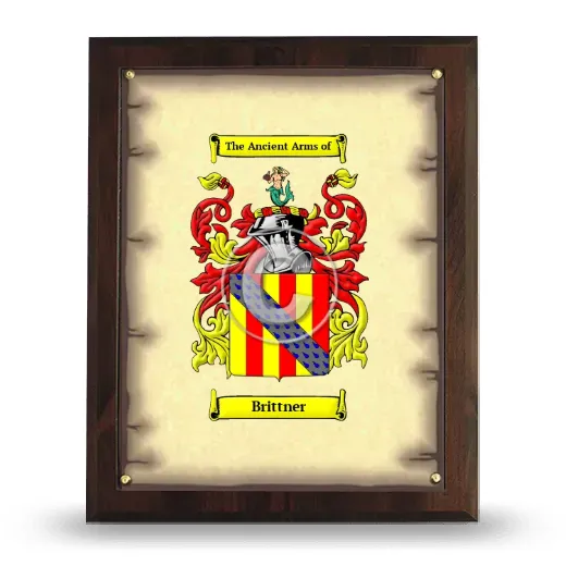 Brittner Coat of Arms Plaque