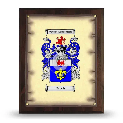 Broch Coat of Arms Plaque