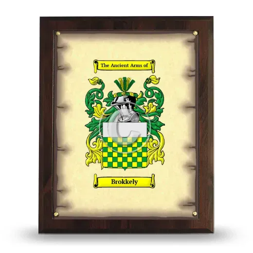 Brokkely Coat of Arms Plaque
