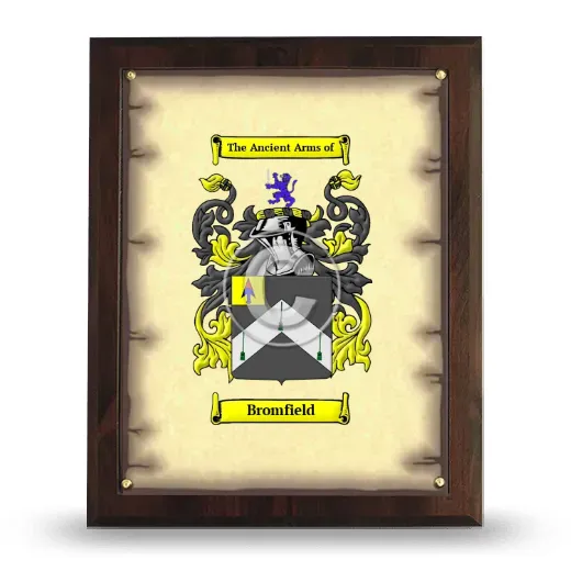 Bromfield Coat of Arms Plaque