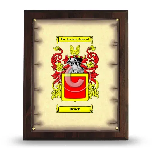 Bruch Coat of Arms Plaque
