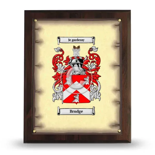 Brudge Coat of Arms Plaque