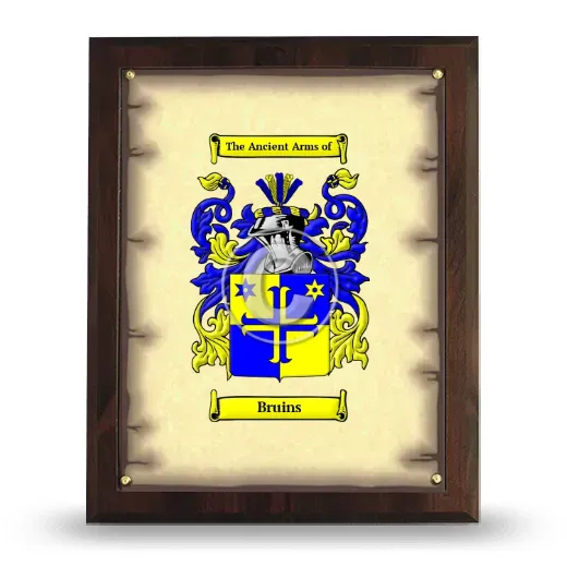 Bruins Coat of Arms Plaque