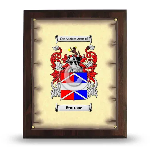 Bruttone Coat of Arms Plaque