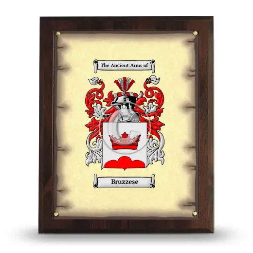 Bruzzese Coat of Arms Plaque