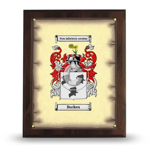 Bucken Coat of Arms Plaque