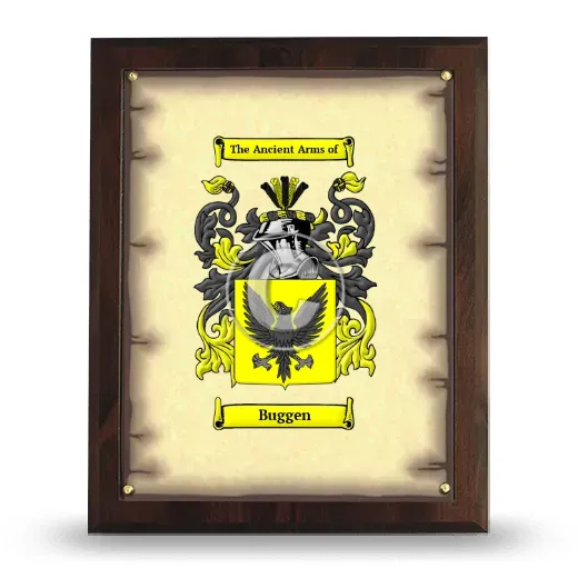 Buggen Coat of Arms Plaque