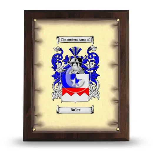 Buler Coat of Arms Plaque