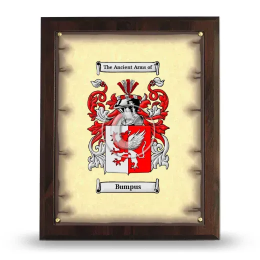 Bumpus Coat of Arms Plaque