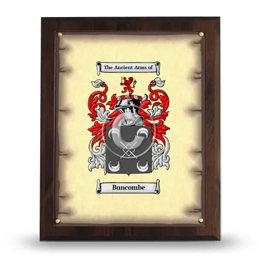 Buncombe Coat of Arms Plaque