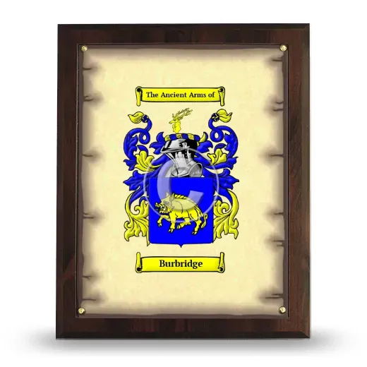 Burbridge Coat of Arms Plaque