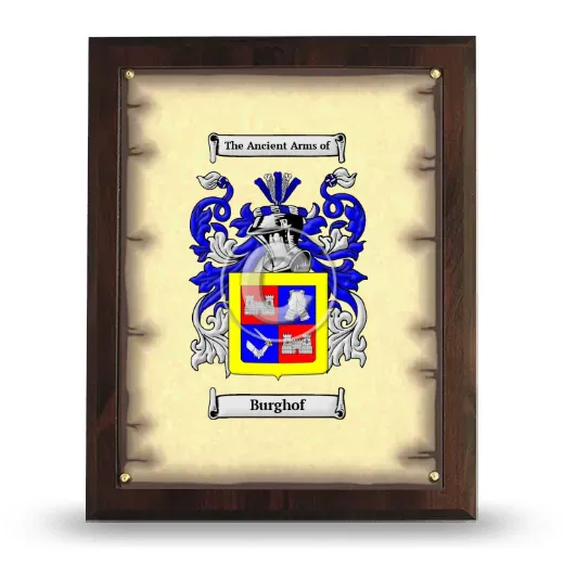 Burghof Coat of Arms Plaque