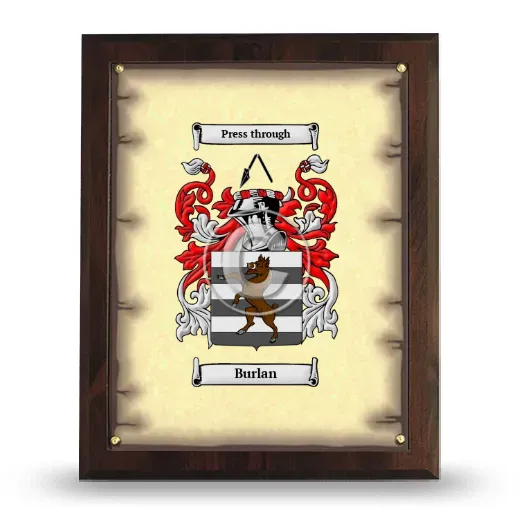 Burlan Coat of Arms Plaque