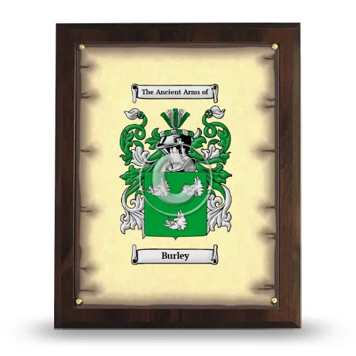 Burley Coat of Arms Plaque