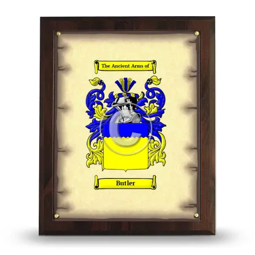 Butler Coat of Arms Plaque