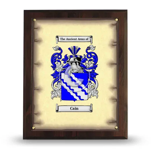 Cain Coat of Arms Plaque