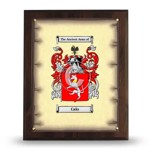 Calo Coat of Arms Plaque