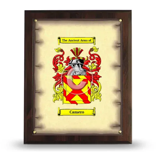 Camero Coat of Arms Plaque