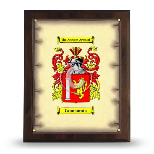 Cammarata Coat of Arms Plaque