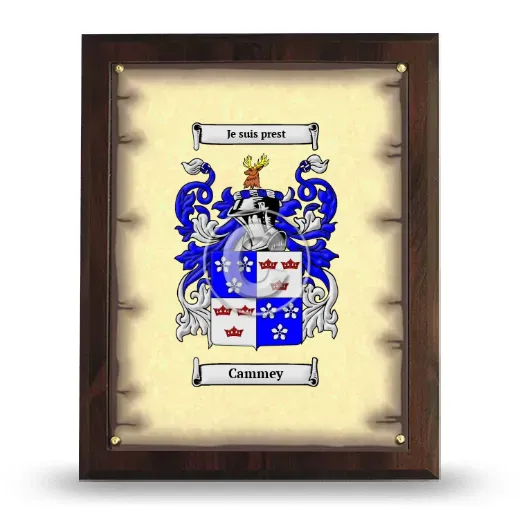 Cammey Coat of Arms Plaque