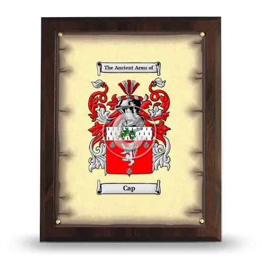 Cap Coat of Arms Plaque