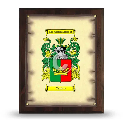 Capito Coat of Arms Plaque