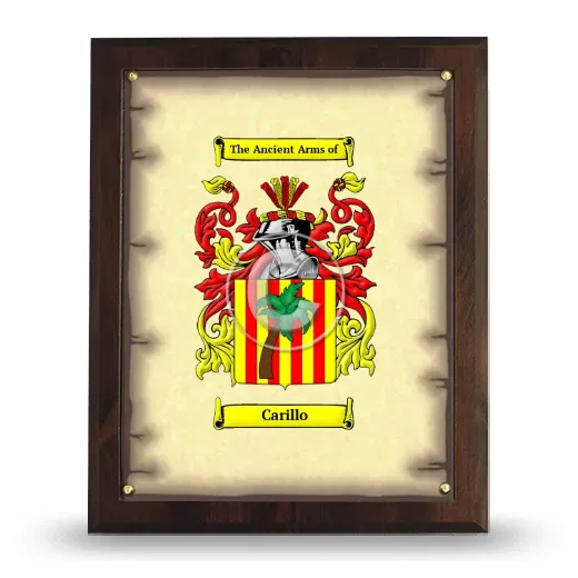 Carillo Coat of Arms Plaque
