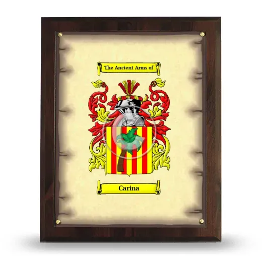 Carina Coat of Arms Plaque