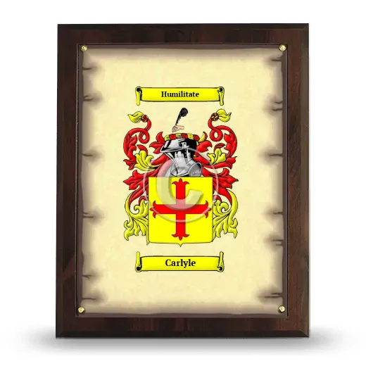 Carlyle Coat of Arms Plaque