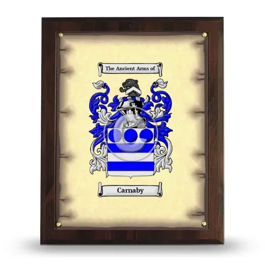 Carnaby Coat of Arms Plaque