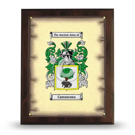 Carrascoso Coat of Arms Plaque