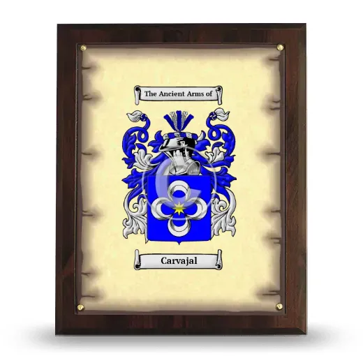 Carvajal Coat of Arms Plaque
