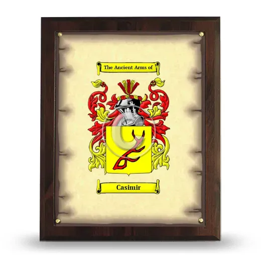 Casimir Coat of Arms Plaque