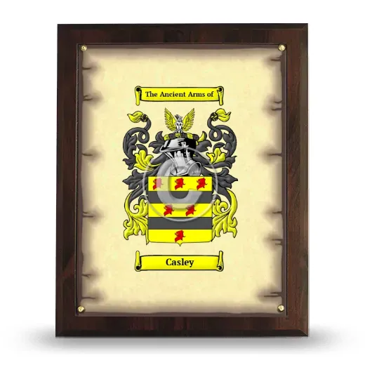 Casley Coat of Arms Plaque