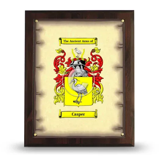 Casper Coat of Arms Plaque