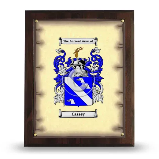 Cassey Coat of Arms Plaque