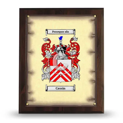 Cassin Coat of Arms Plaque