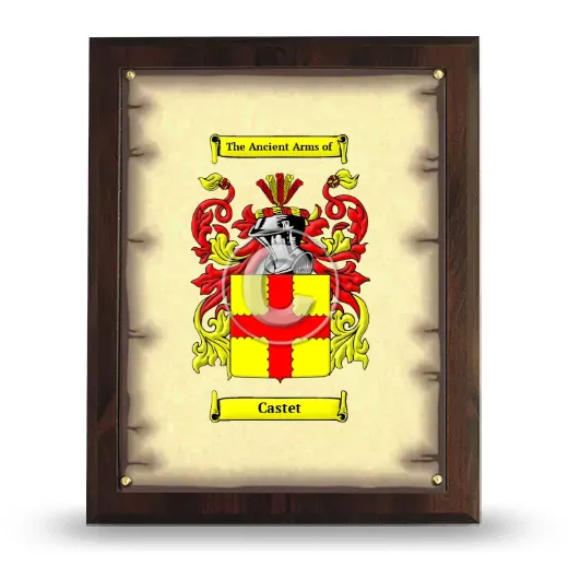 Castet Coat of Arms Plaque