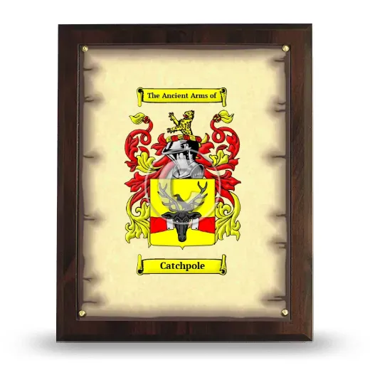 Catchpole Coat of Arms Plaque