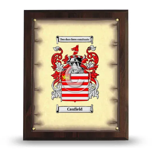 Caufield Coat of Arms Plaque