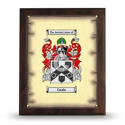 Caulo Coat of Arms Plaque