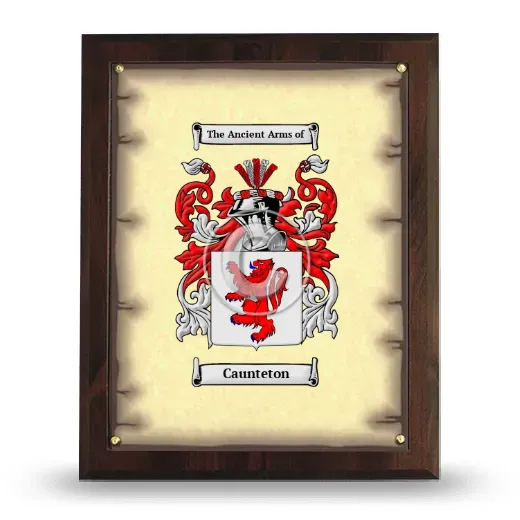 Caunteton Coat of Arms Plaque