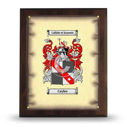 Caylee Coat of Arms Plaque