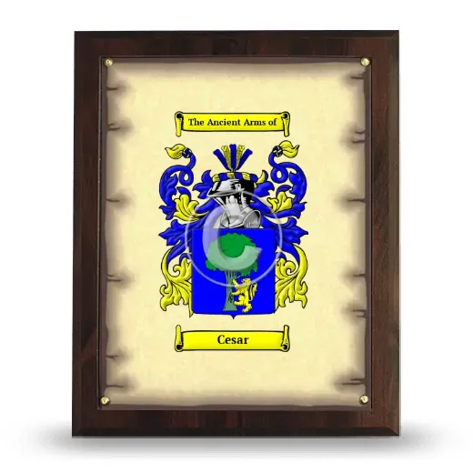 Cesar Coat of Arms Plaque