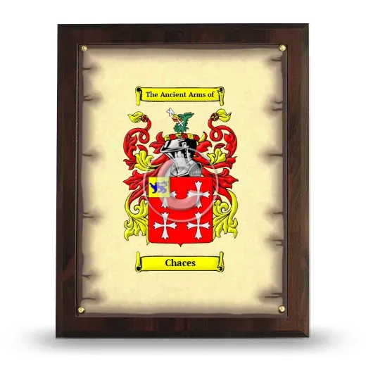 Chaces Coat of Arms Plaque