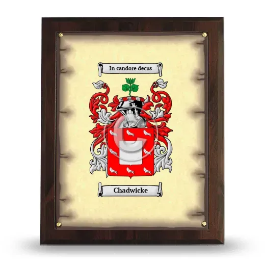 Chadwicke Coat of Arms Plaque