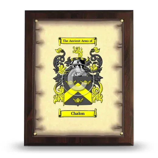 Chalon Coat of Arms Plaque