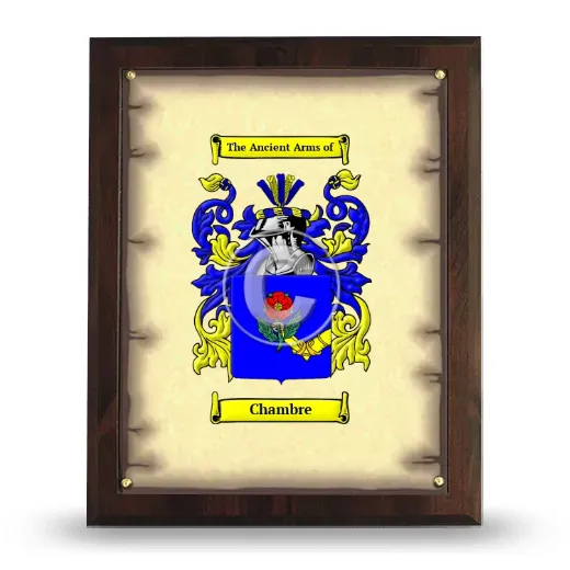 Chambre Coat of Arms Plaque