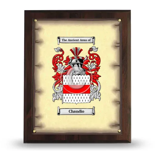 Chandio Coat of Arms Plaque