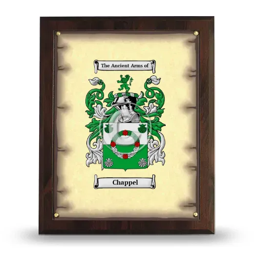 Chappel Coat of Arms Plaque